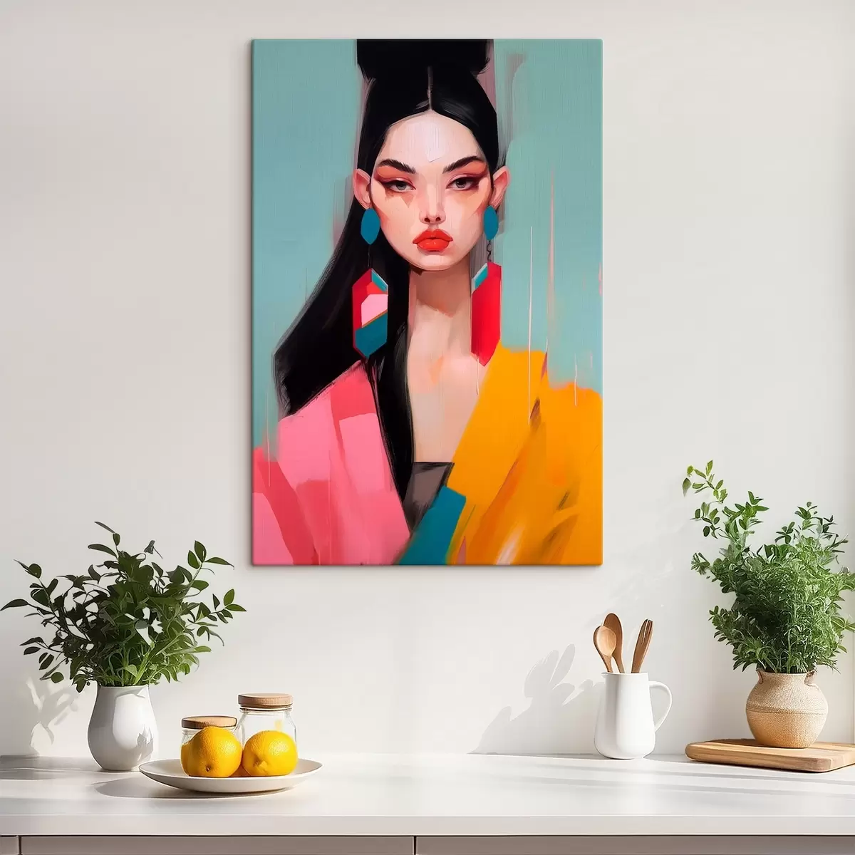 Tablouri Portret abstract de modă s46808