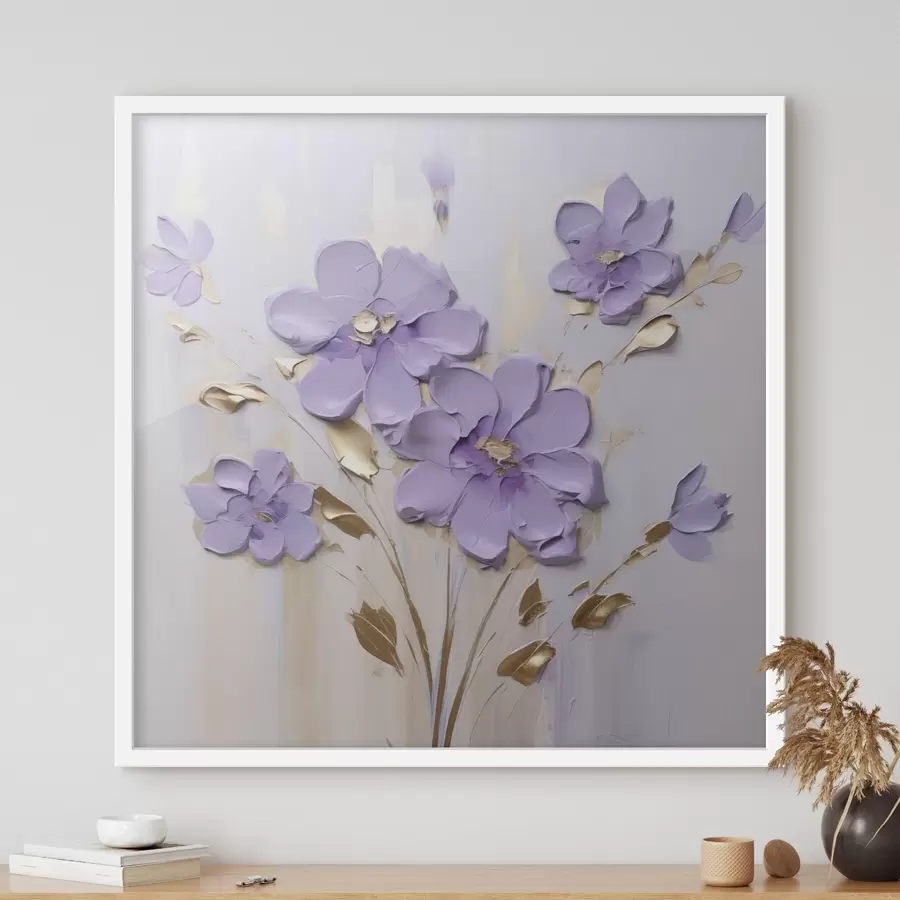 fototapet Flori pictura imitație f46827