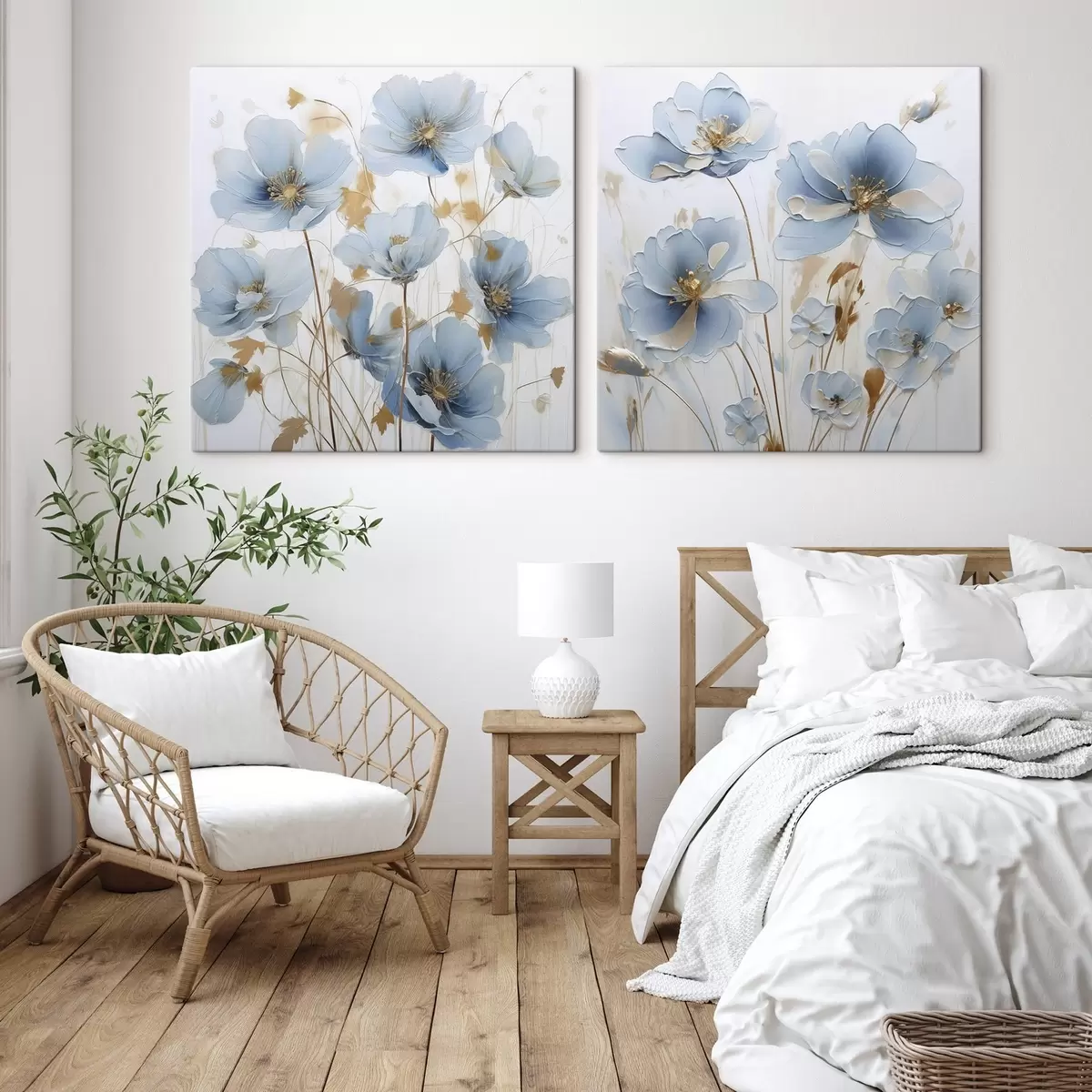 Tablouri Imitație delicată de flori pictate m01044