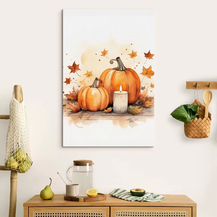 Tablouri Compoziție de toamnă, imitație de acuarelă s46770