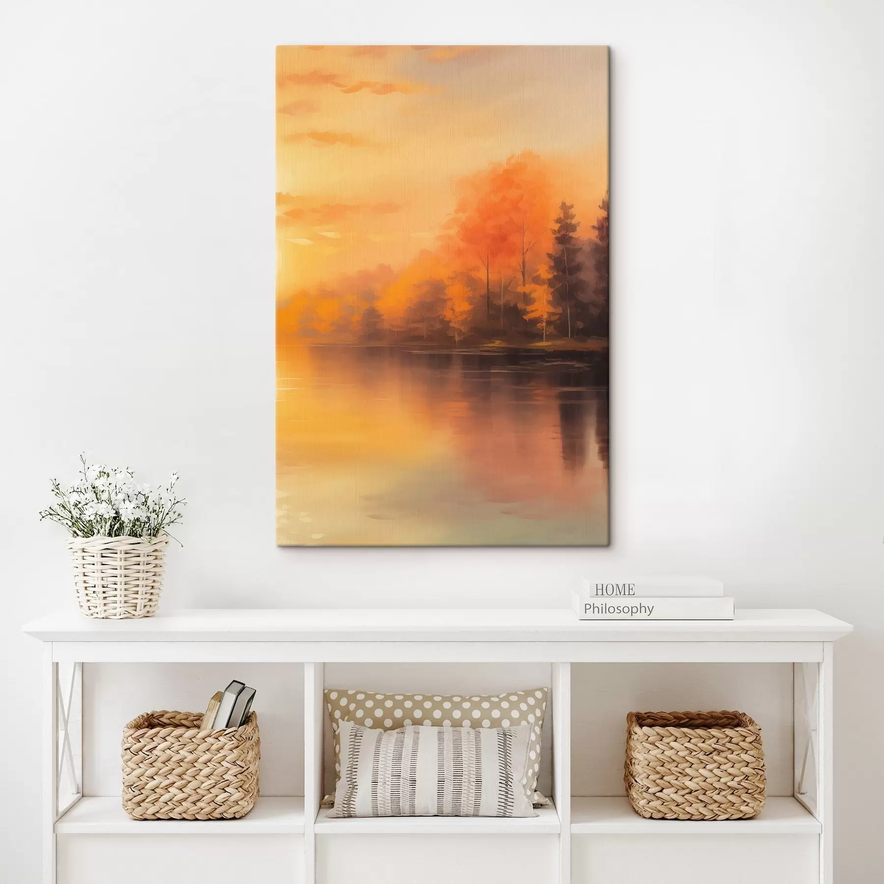 Tablouri Pădure lângă un iaz s46772