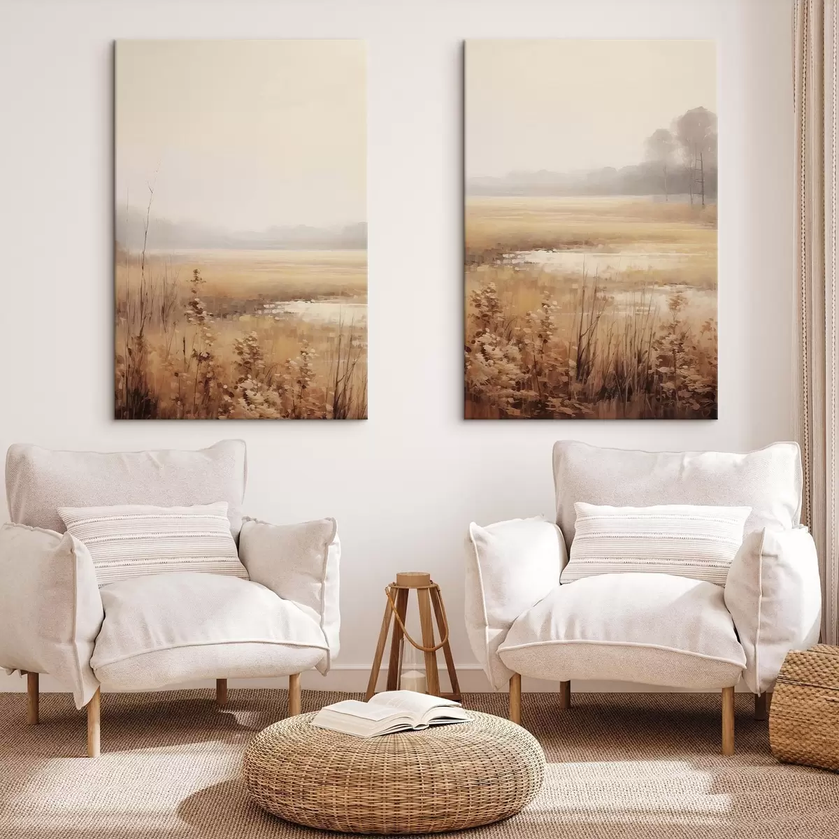 Tablouri Flori uscate într-un câmp m01053