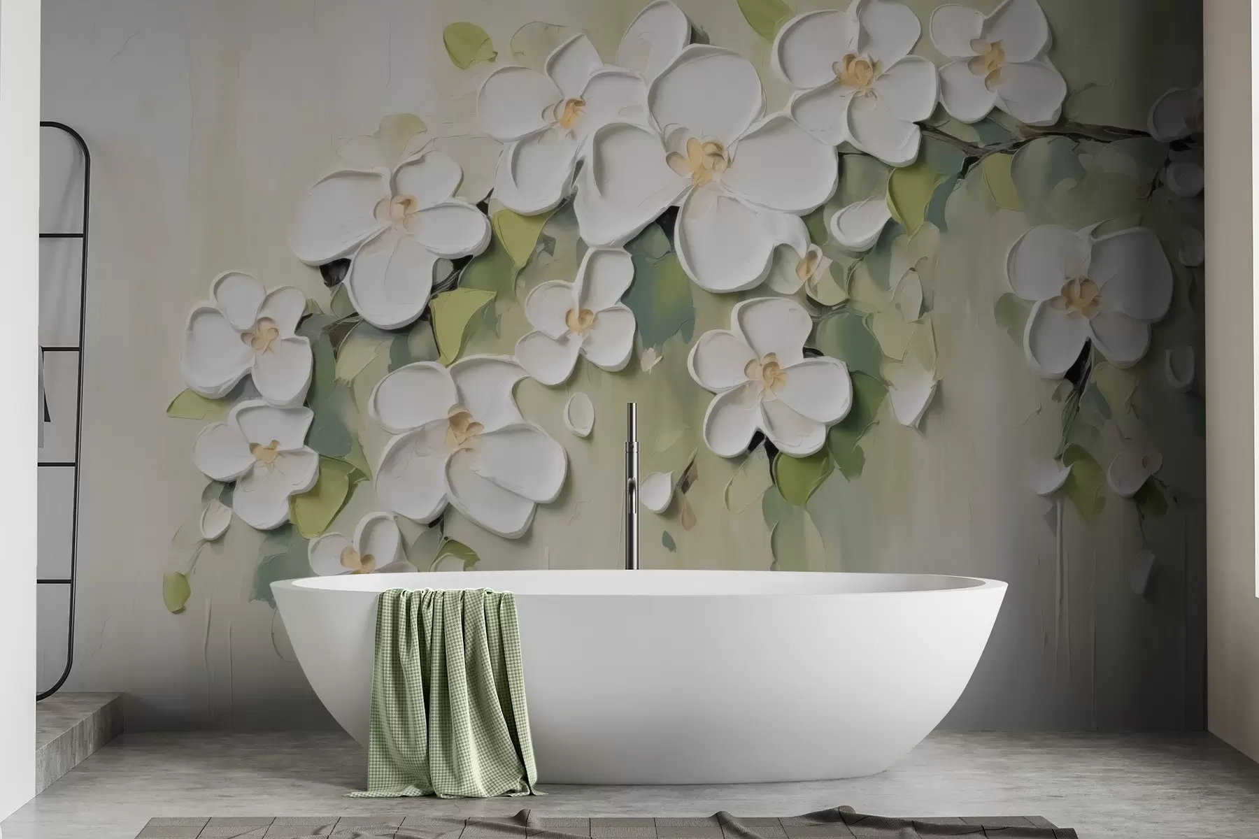 fototapet O ramură cu flori w04978