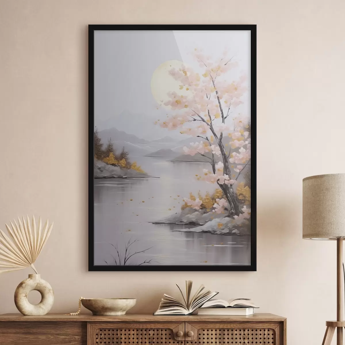 Poster Imitarea peisajului abstract în pictură f46840