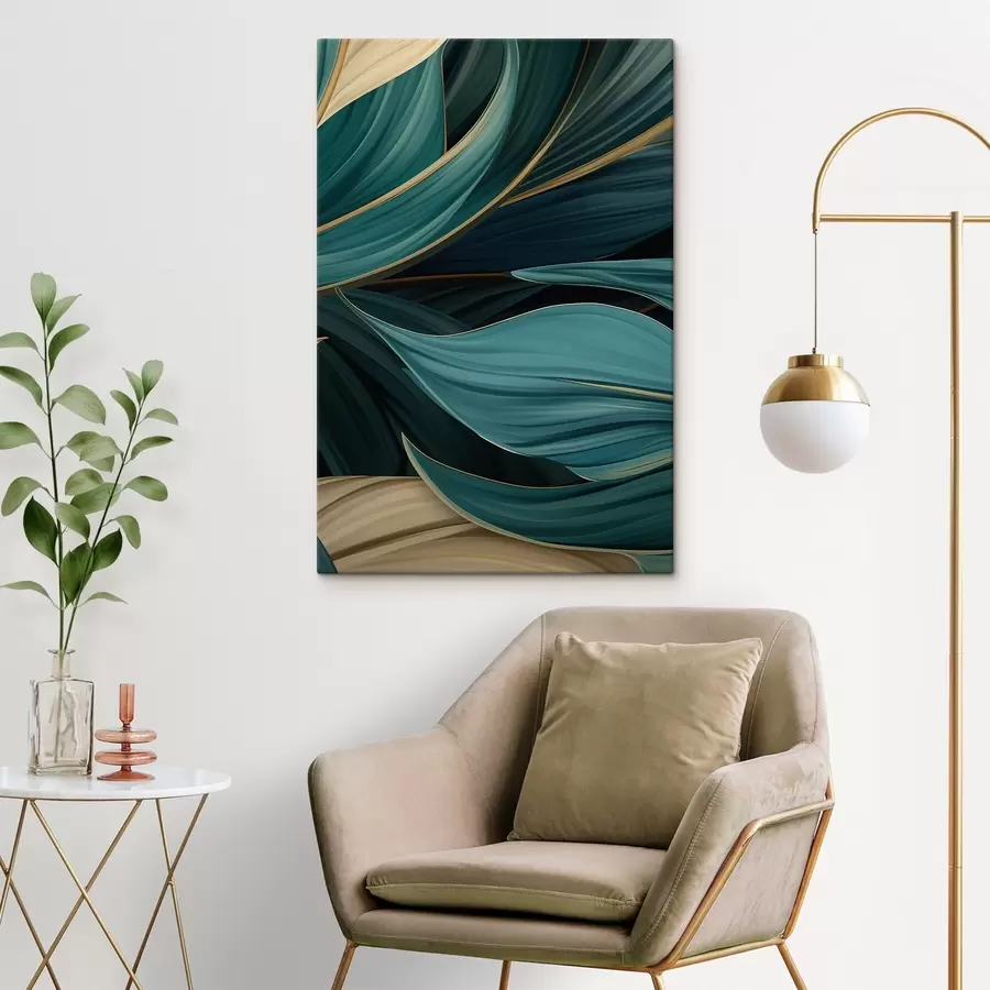 Tablouri Frunze abstracte verzi s46879