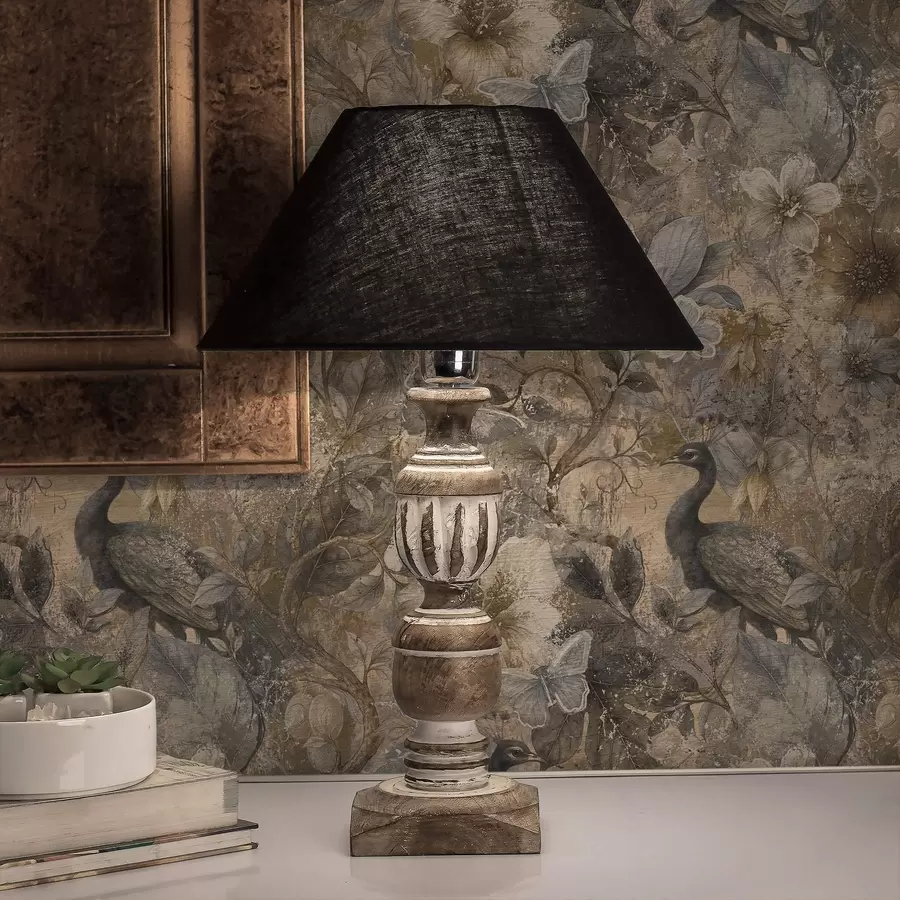 fototapet Colaj floral învechit cu păuni și fluturi a00897