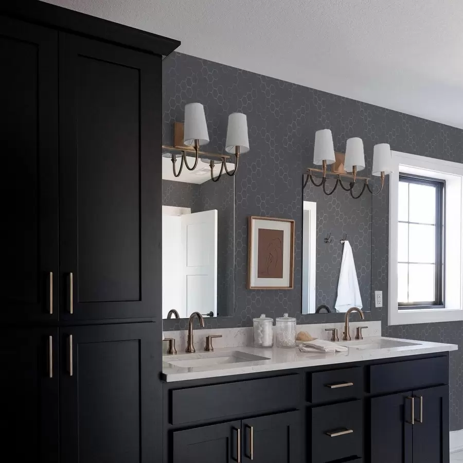 fototapet Model fagure de grafit închis la culoare, cu profunzime a01061v1