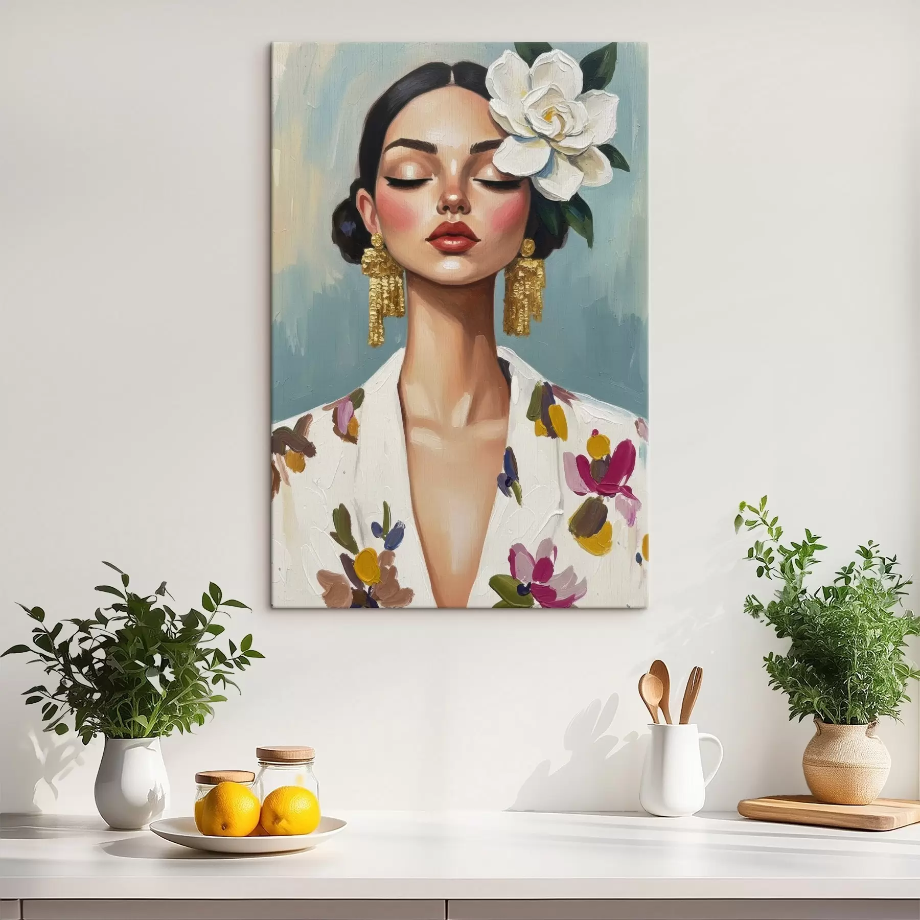 Tablouri Fata cu floare în păr s46852