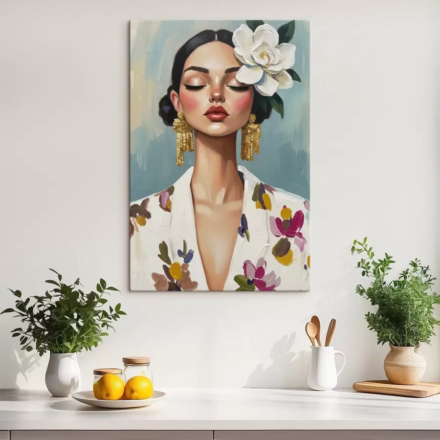 Tablouri Fata cu floare în păr s46852