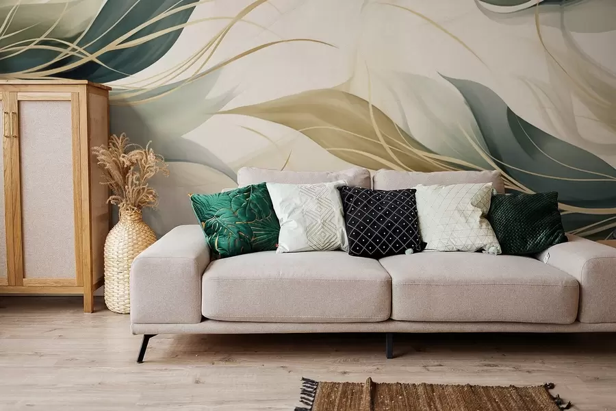 fototapet Frunze abstracte w04990