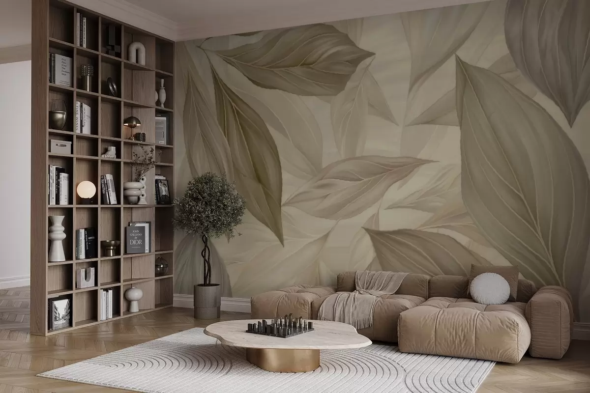 fototapet Frunze delicate abstracte w04969