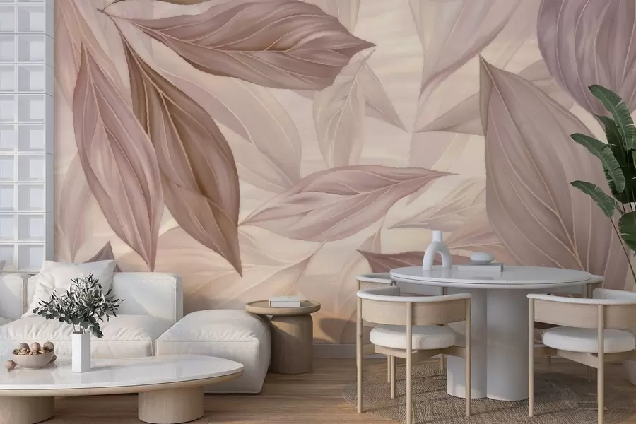 fototapet Frunze delicate abstracte w04969v1