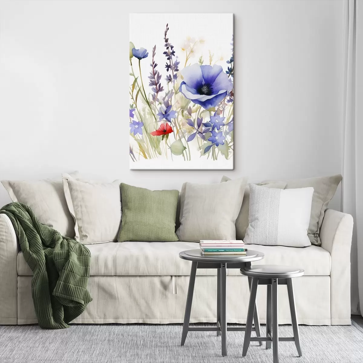 Tablouri Flori de mac și lavandă s46887
