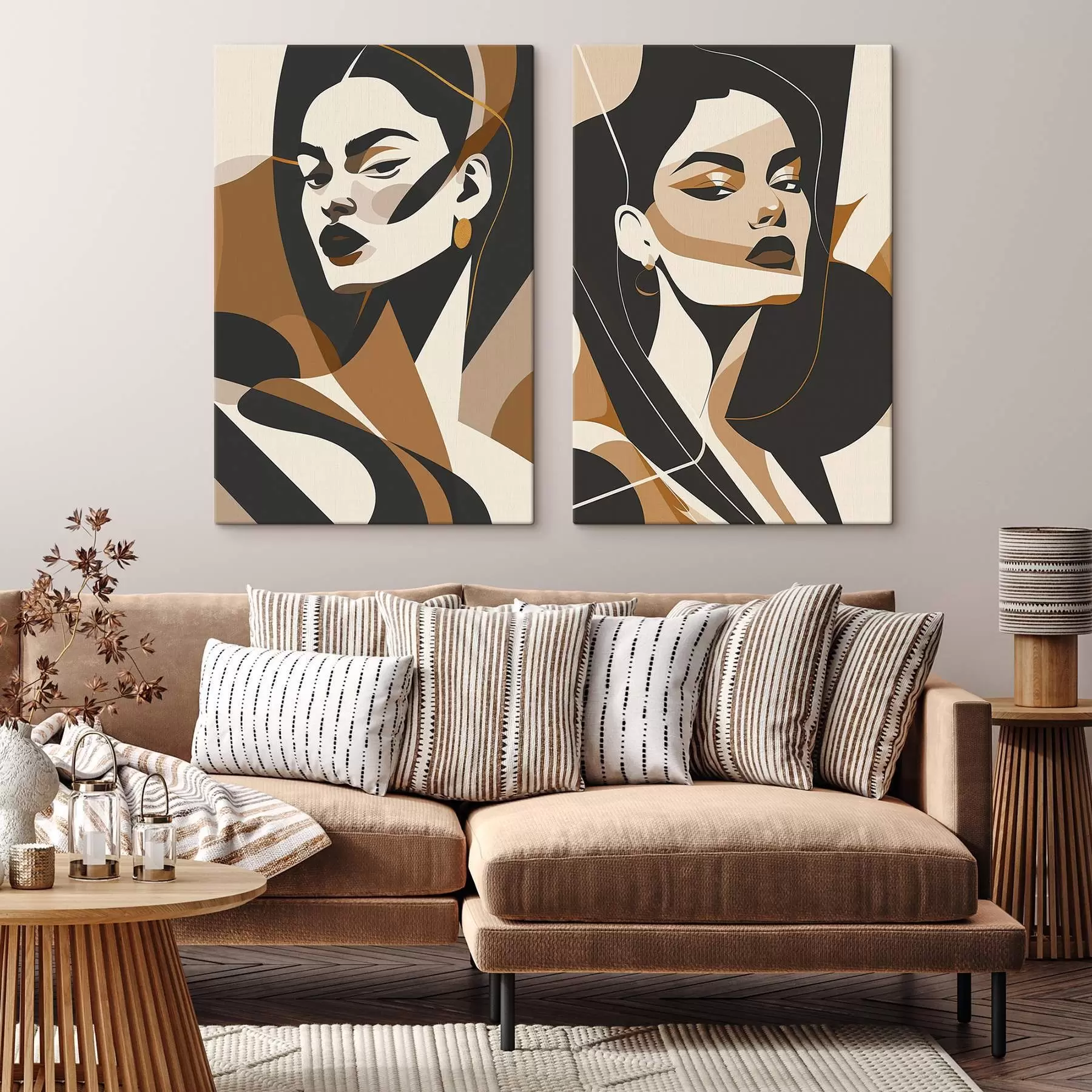 Tablouri Portrete abstracte de femei m01075