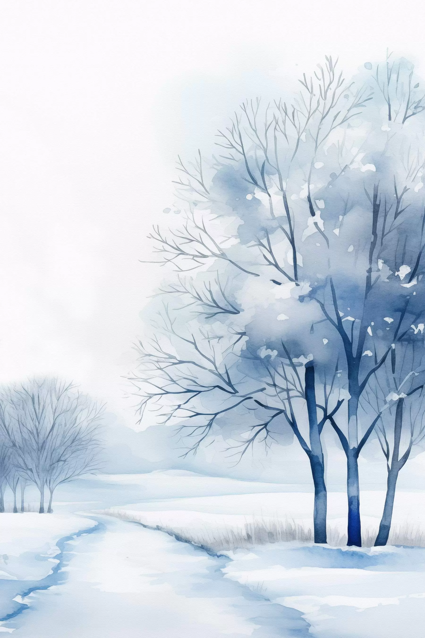 fototapet Copaci într-o grădină de iarnă f46967