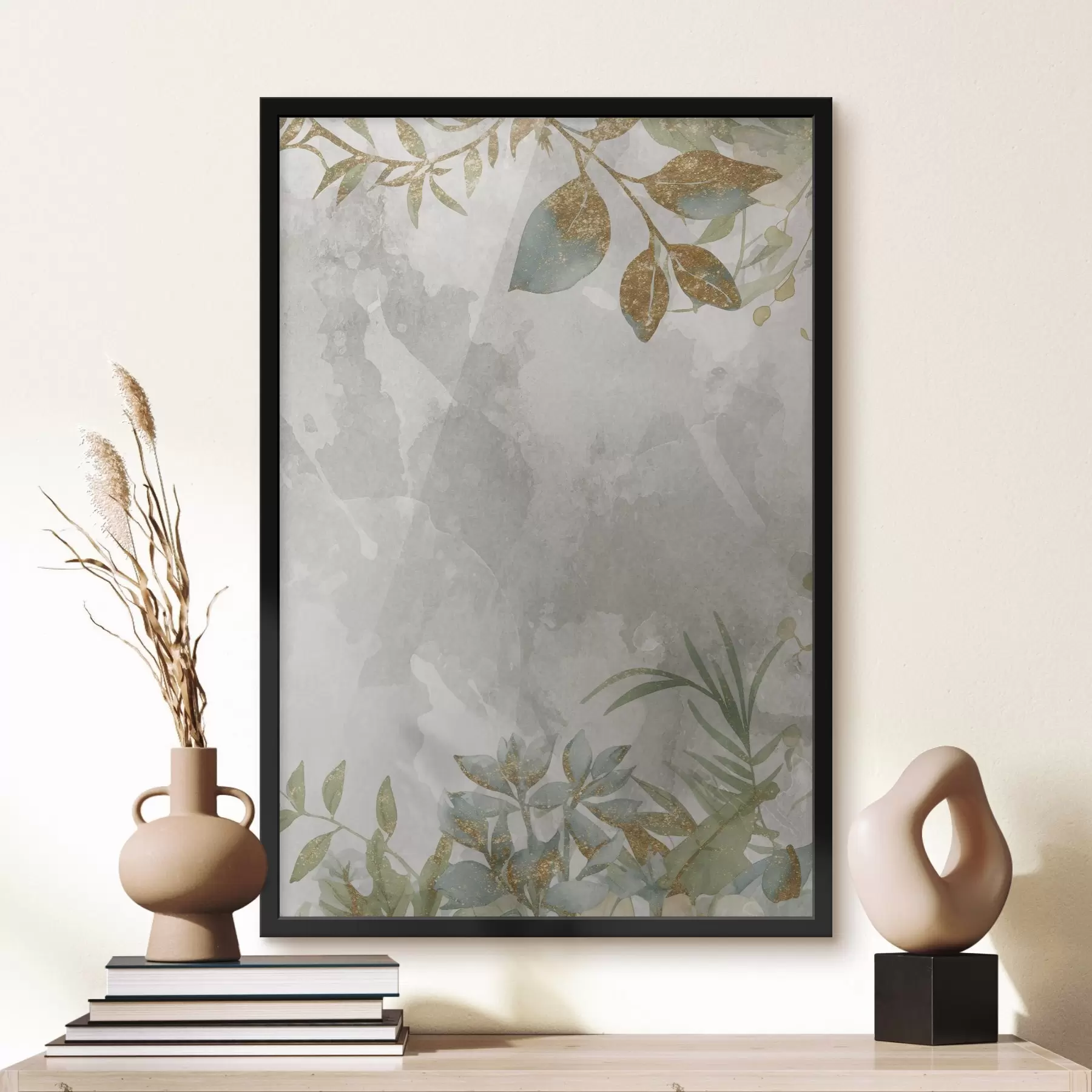 fototapet Plante pe fundal deschis f46894