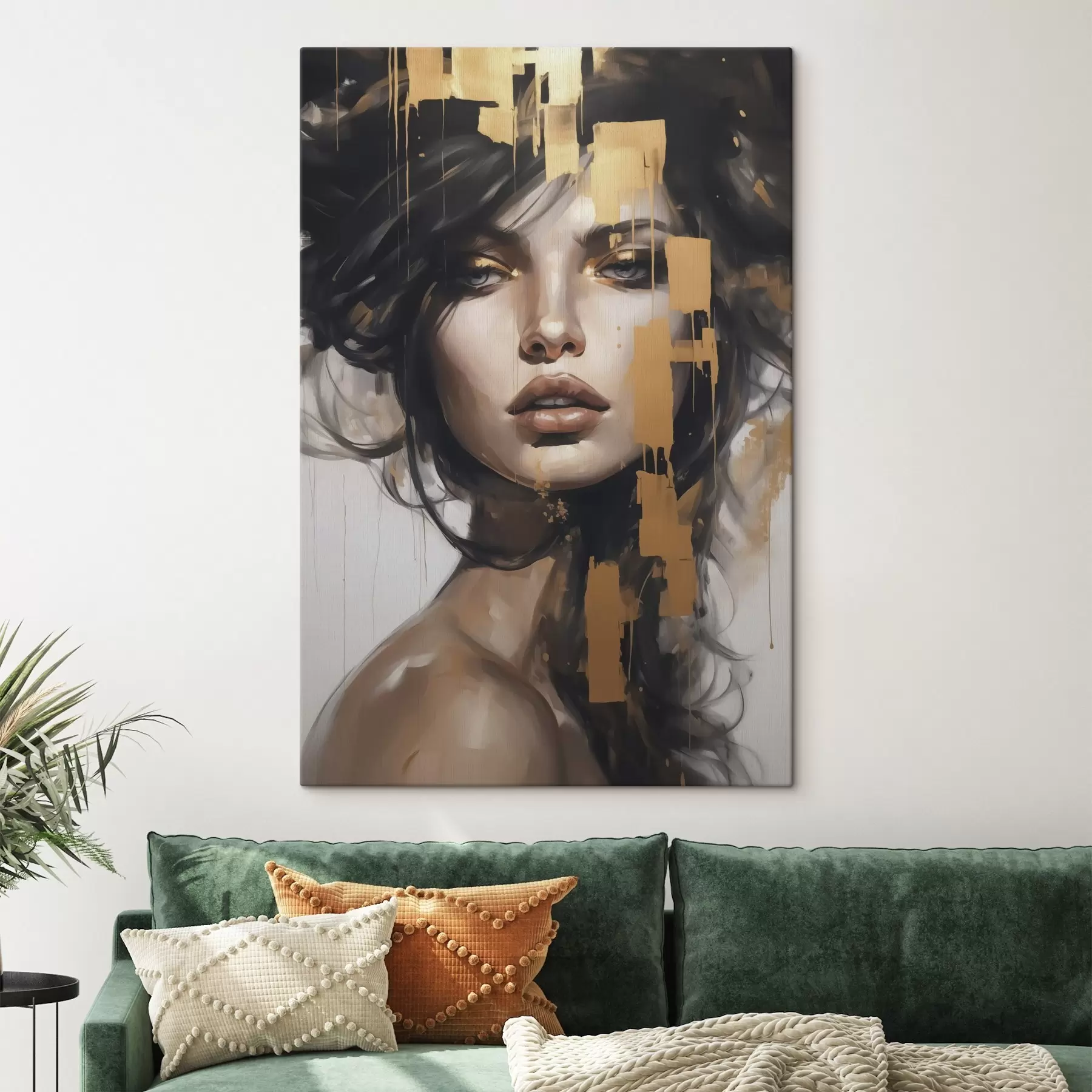 Tablouri Portret abstract al unei fete s46919