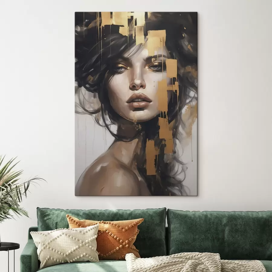 Tablouri Portret abstract al unei fete s46919