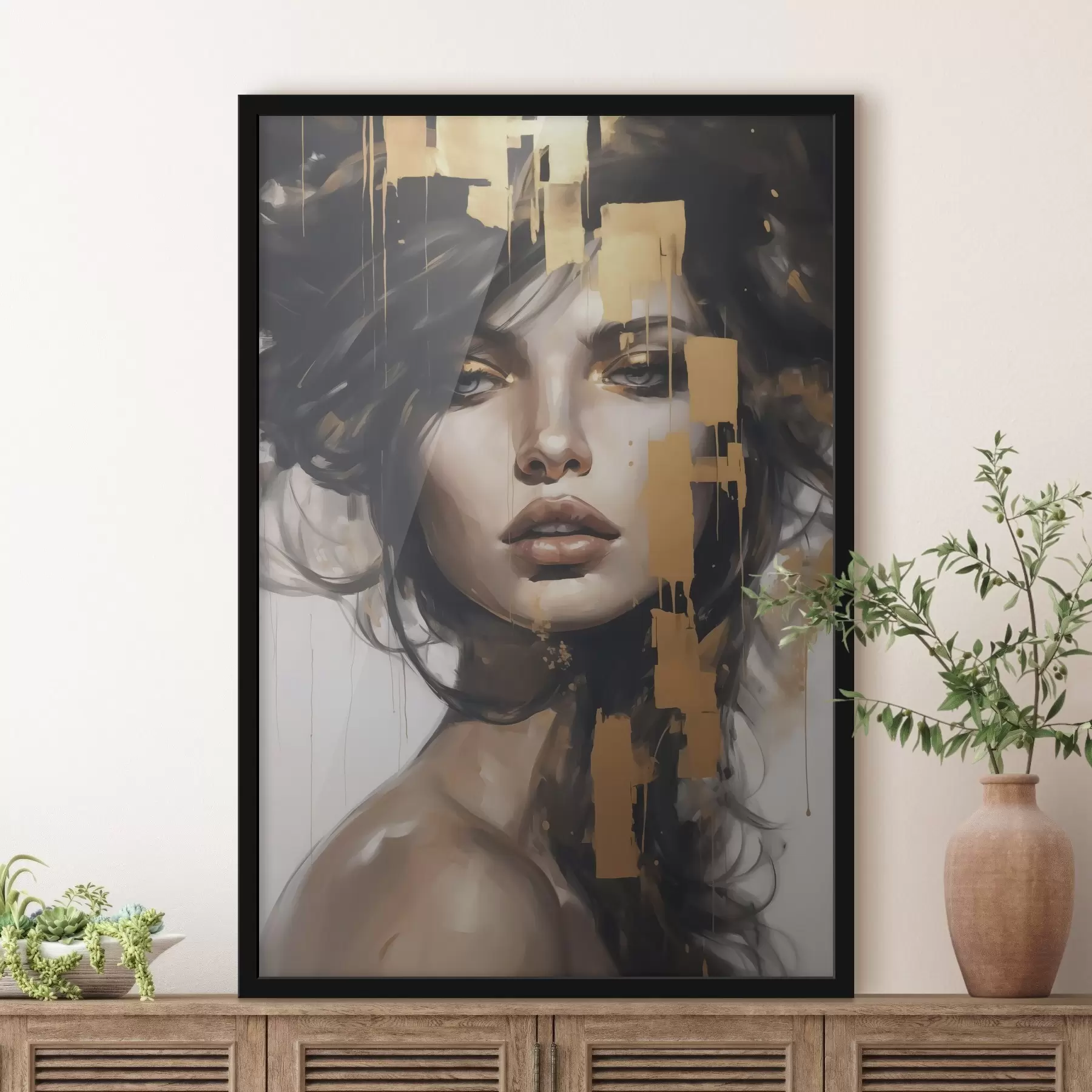 fototapet Portret abstract al unei fete f46919