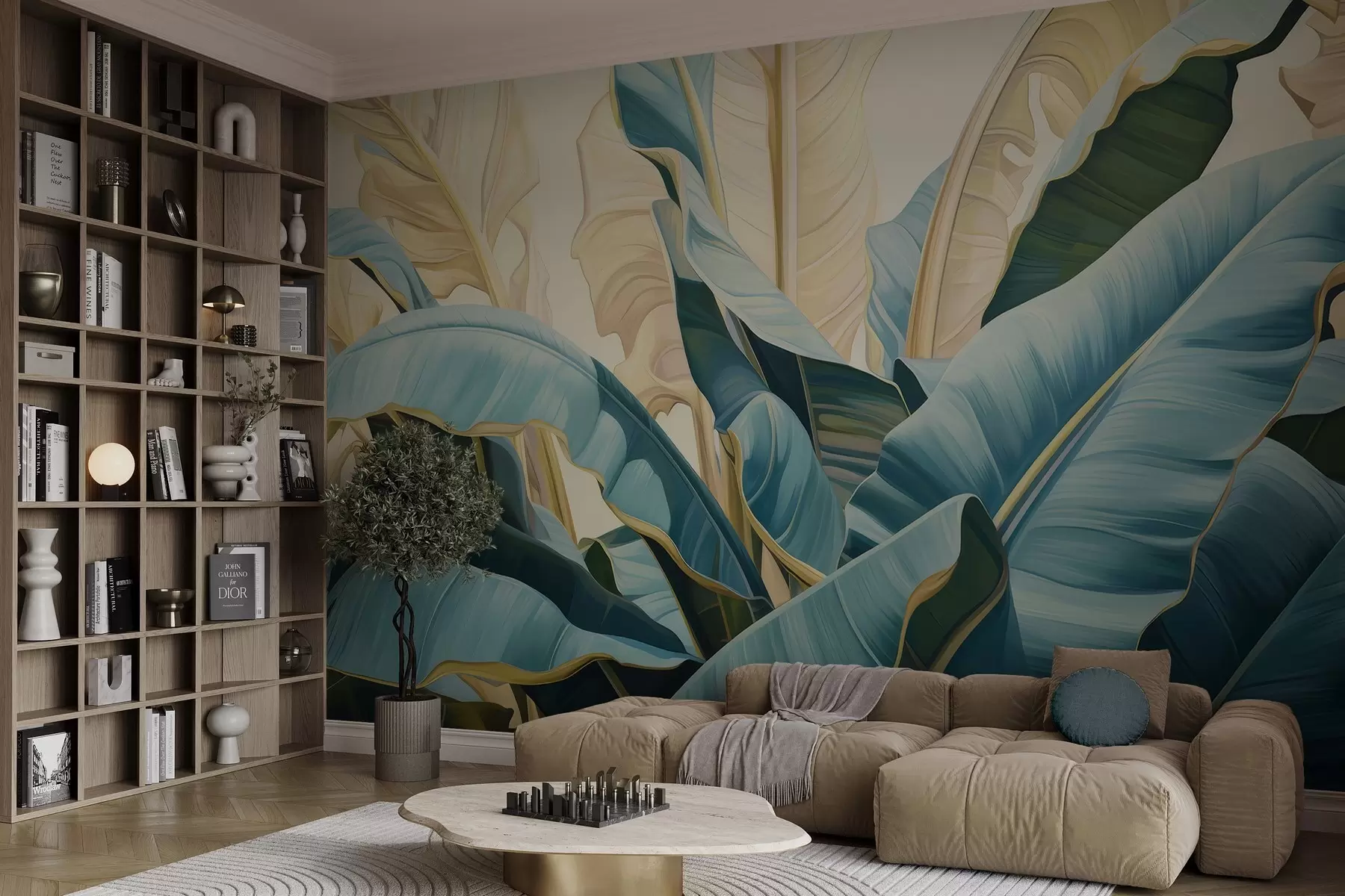 fototapet Frunze mari de bananier w05005