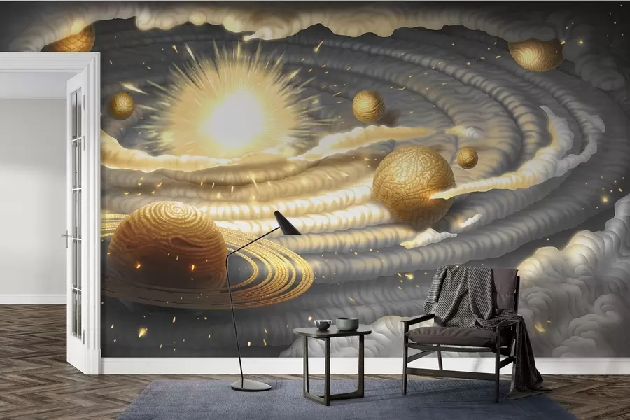 fototapet Dansul cosmic al corpurilor cerești w01967