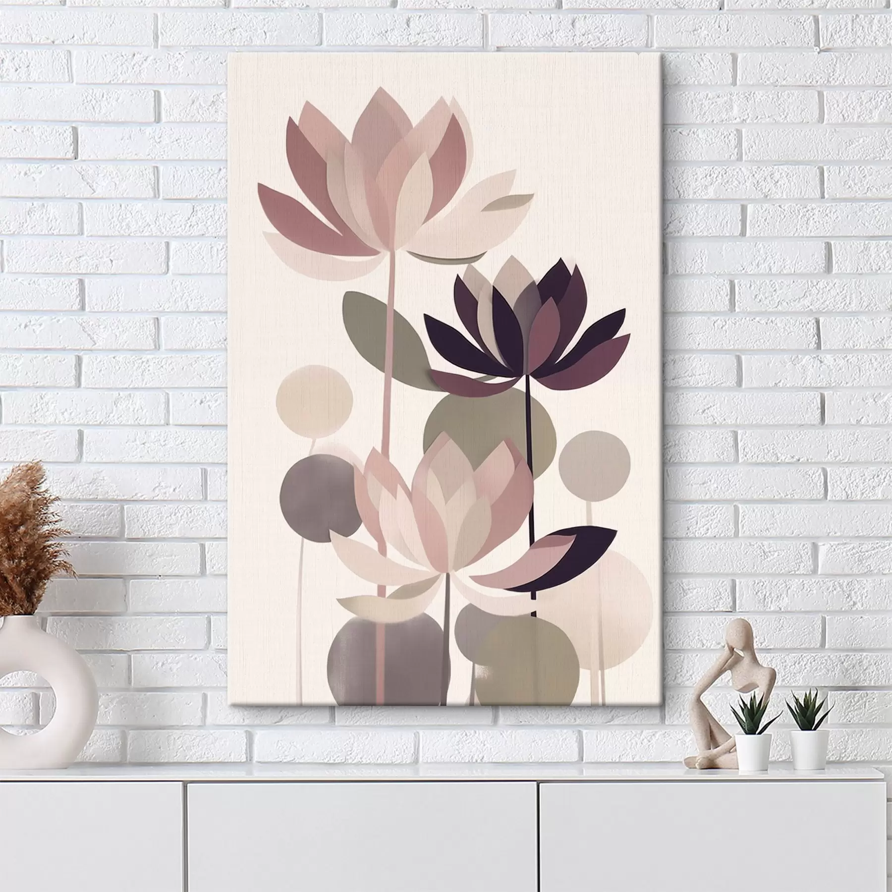 Tablouri Flori de lotus abstracte s46998