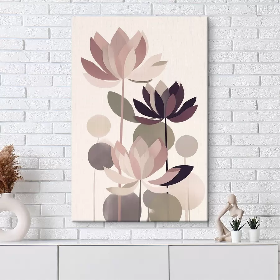 Tablouri Flori de lotus abstracte s46998