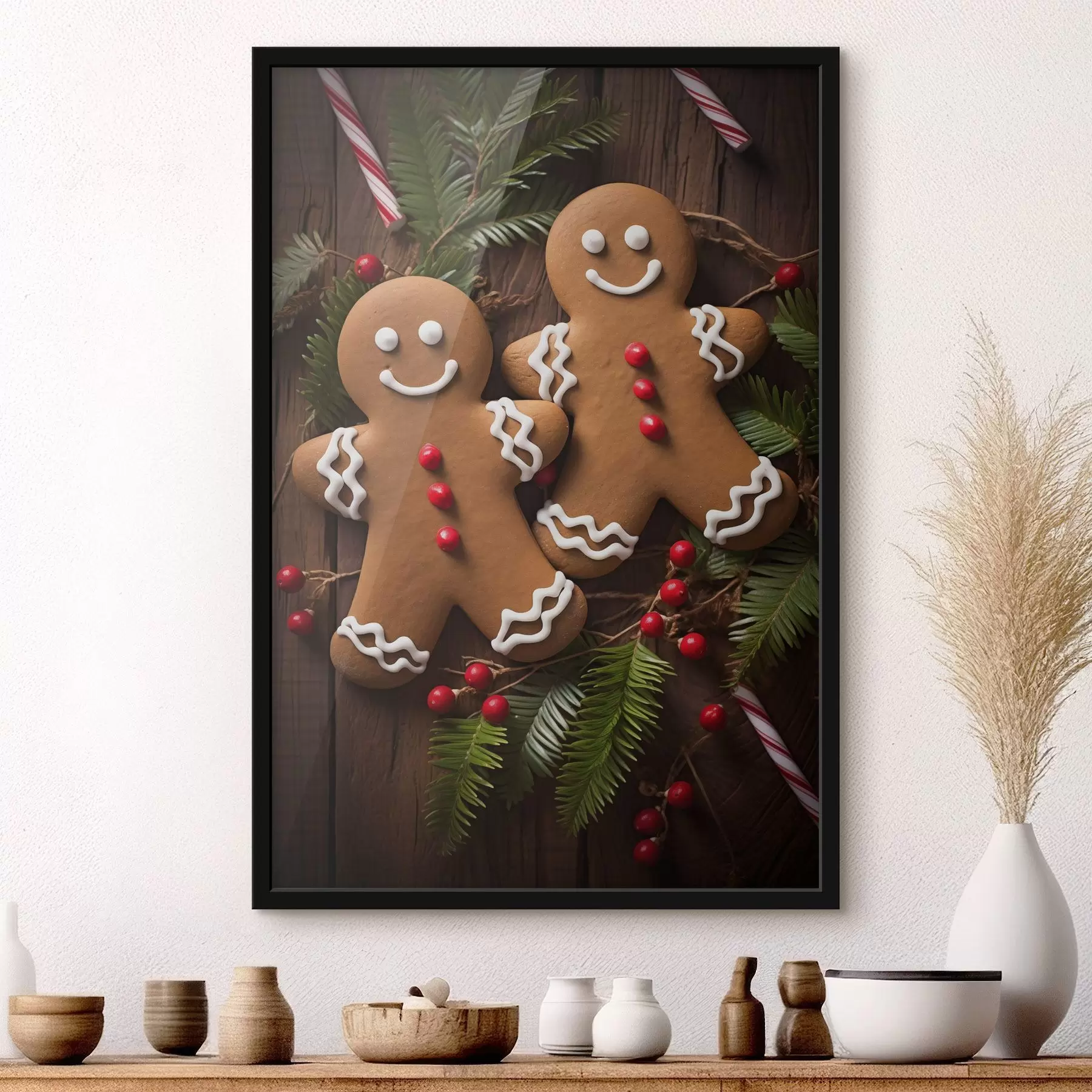 fototapet Omuleții de turtă dulce de Anul Nou f46978