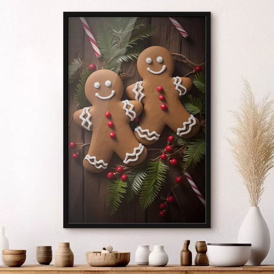 fototapet Omuleții de turtă dulce de Anul Nou f46978