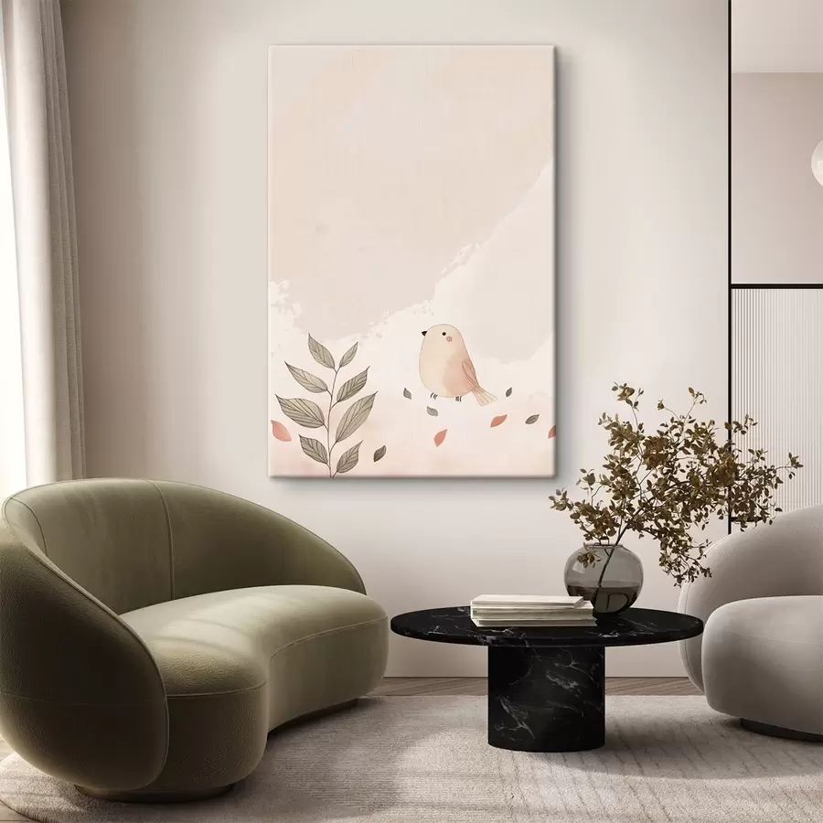 Tablouri Pasăre și frunze s47063