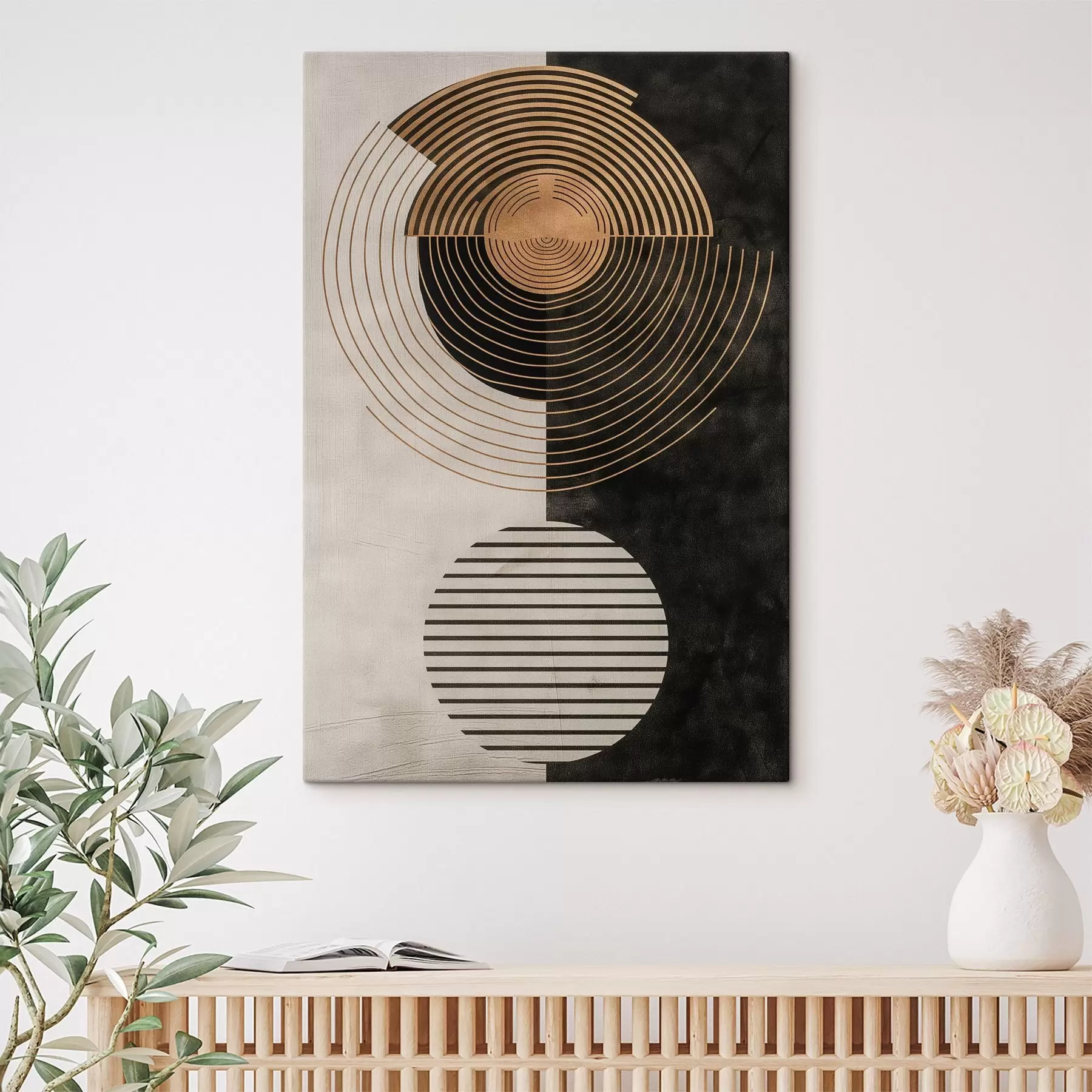 Tablouri Cercuri și frunze s47080