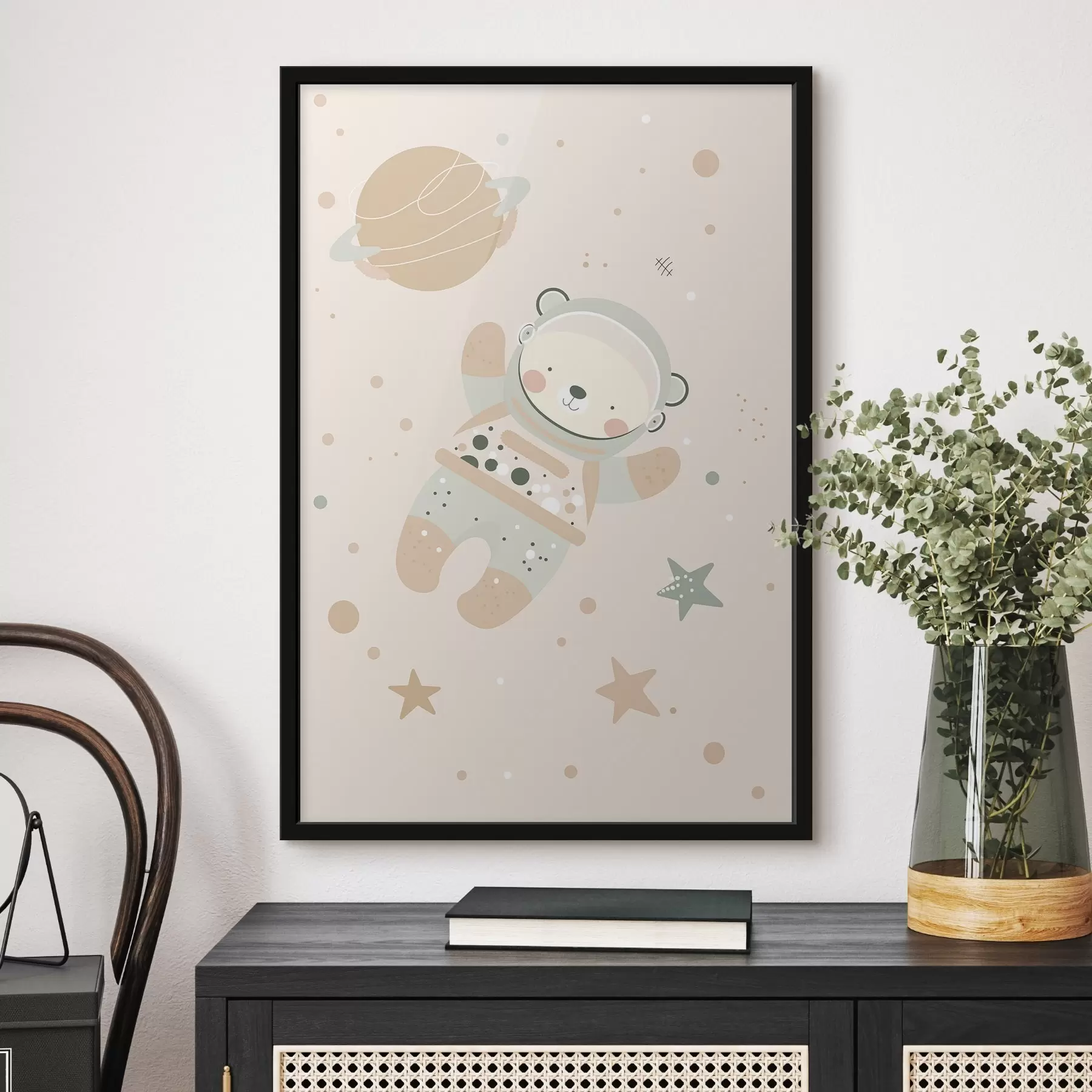 fototapet Ursul cosmonaut f47068