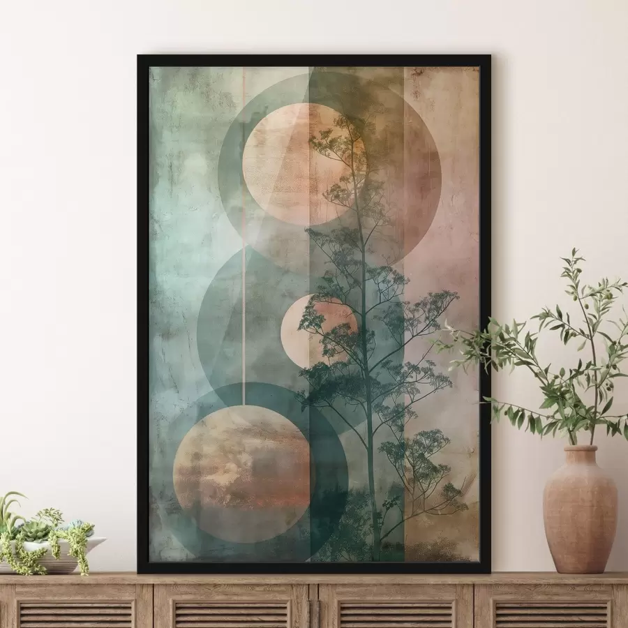 fototapet Abstracție și frunze f47072