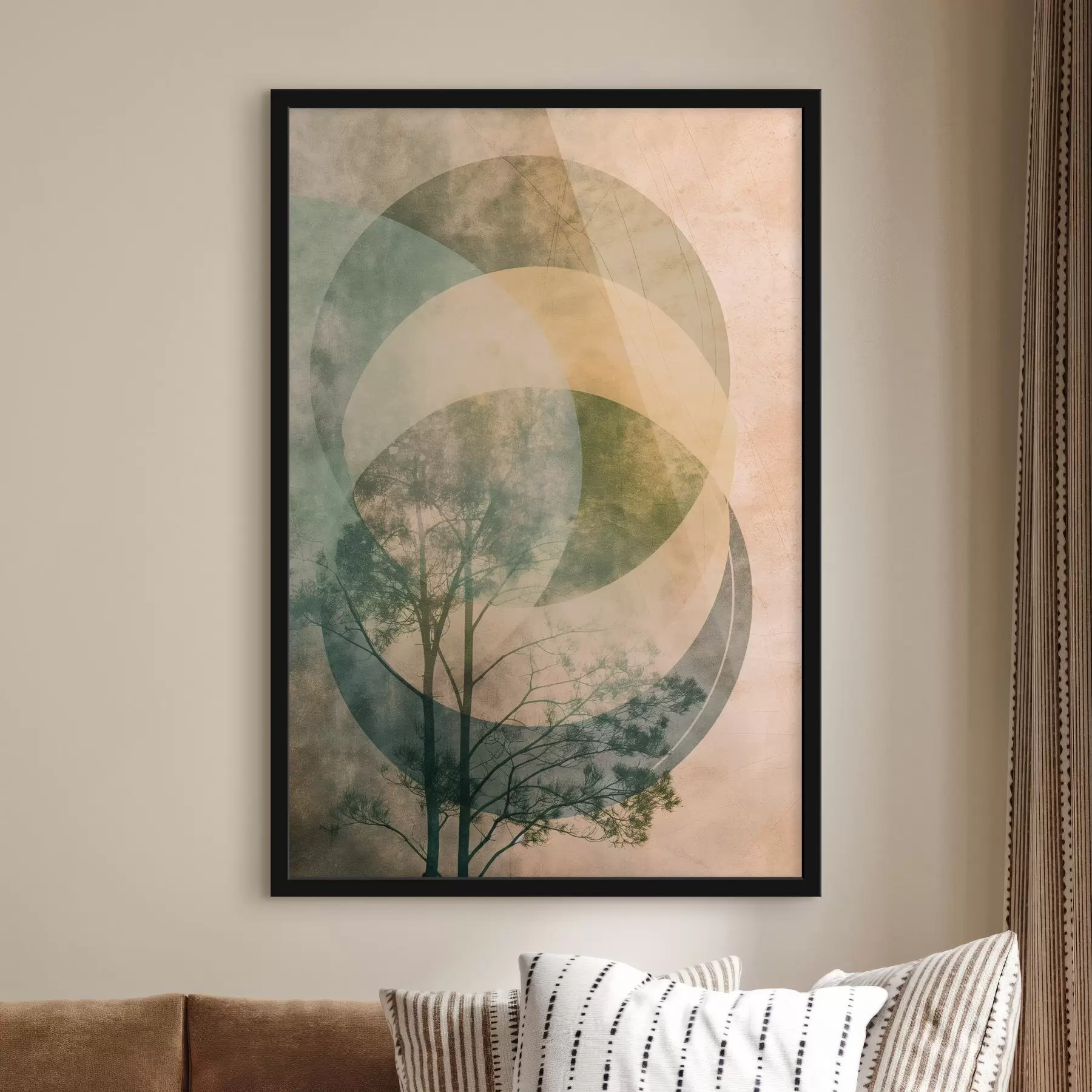 fototapet Cercuri și frunze f47073