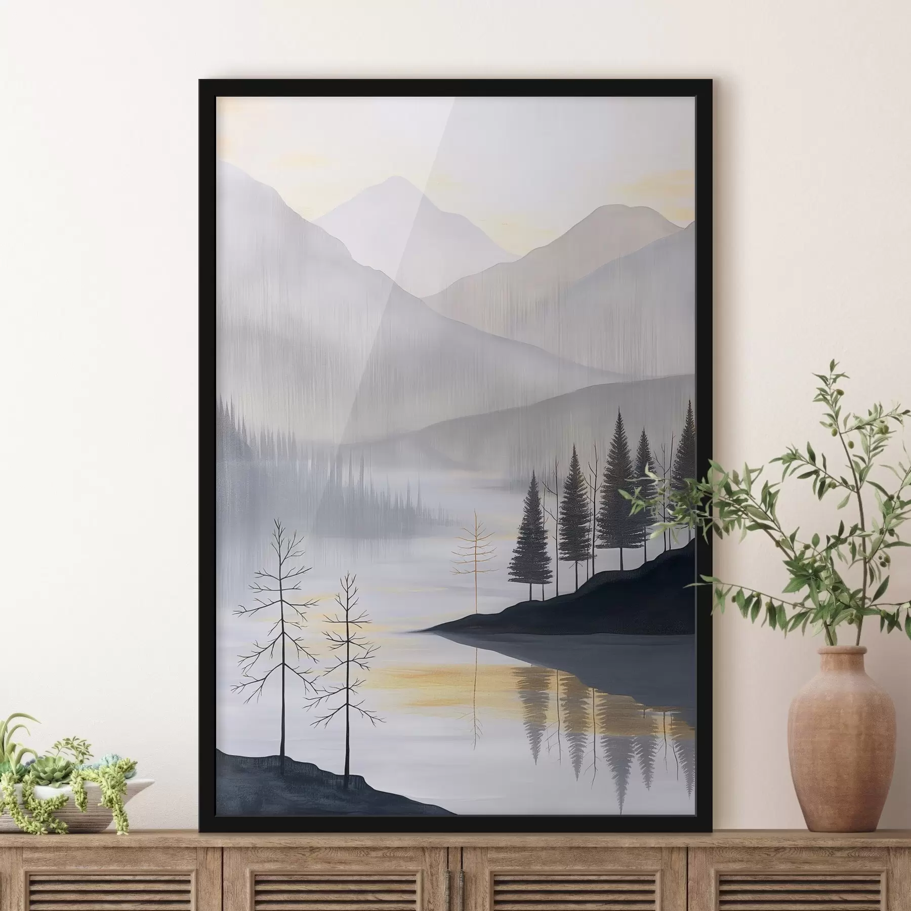 fototapet Pădure și munți f47078