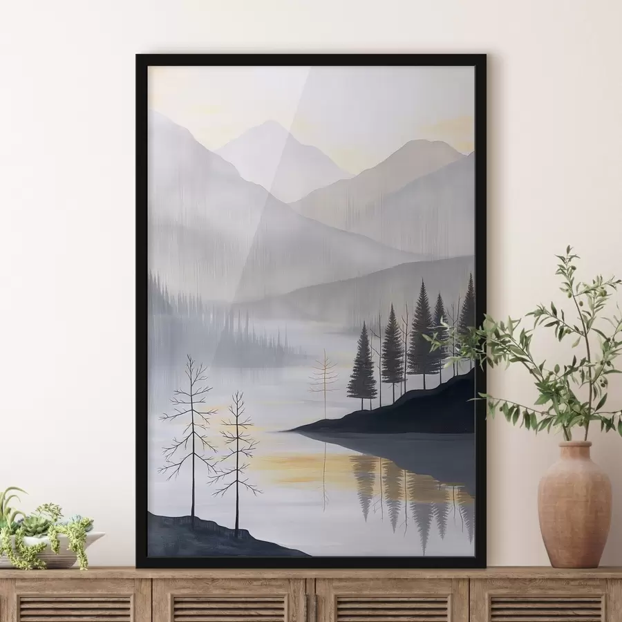 fototapet Pădure și munți f47078