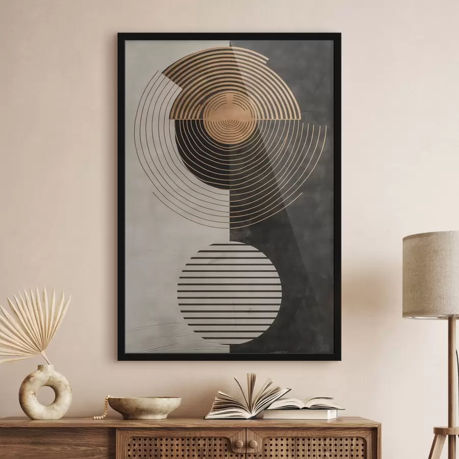 fototapet Cercuri și frunze f47080