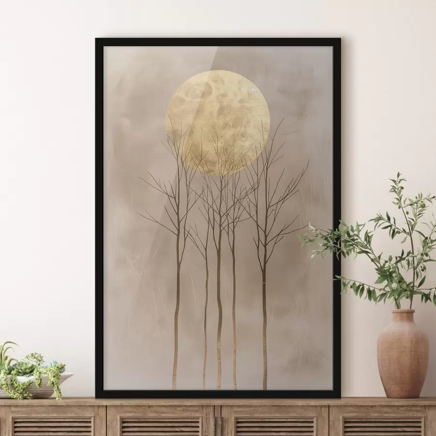 fototapet Copaci și un cerc f47083