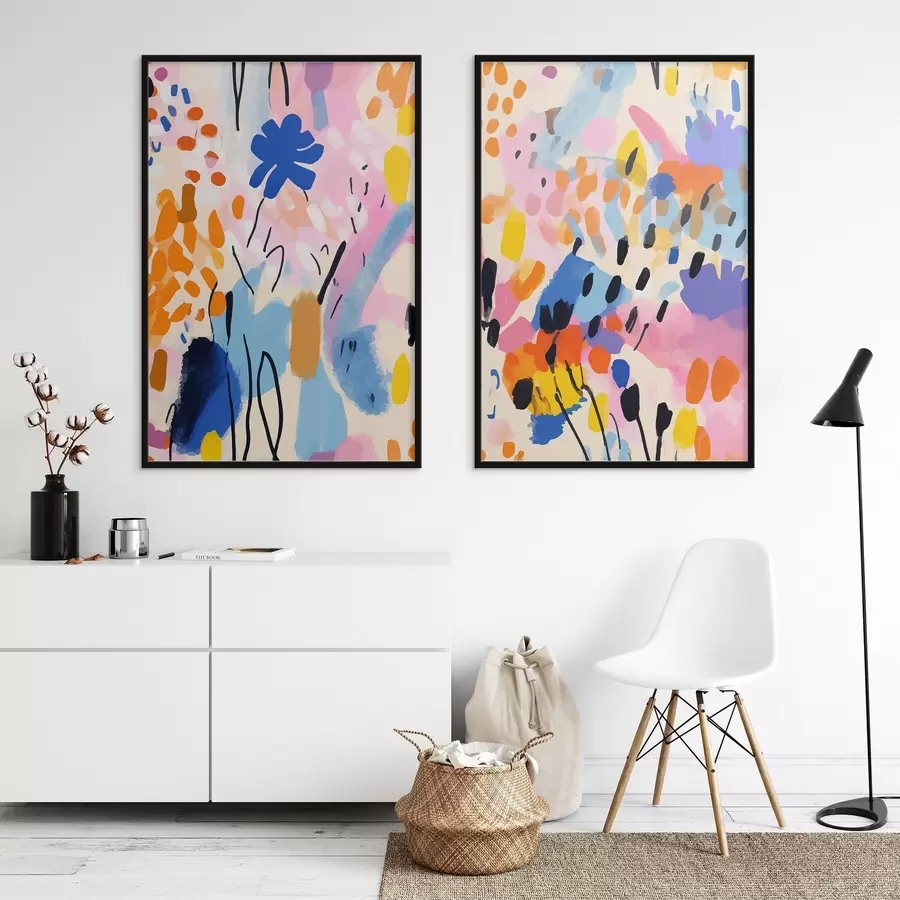 fototapet Culori vibrante dansând în armonie d00268