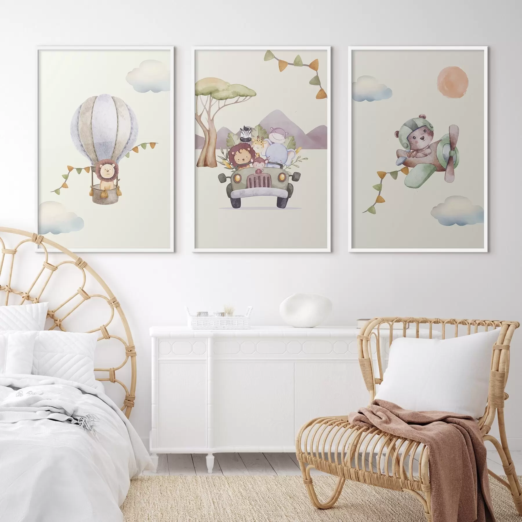 fototapet Aventuri prin ceruri și drumuri de vis d00295