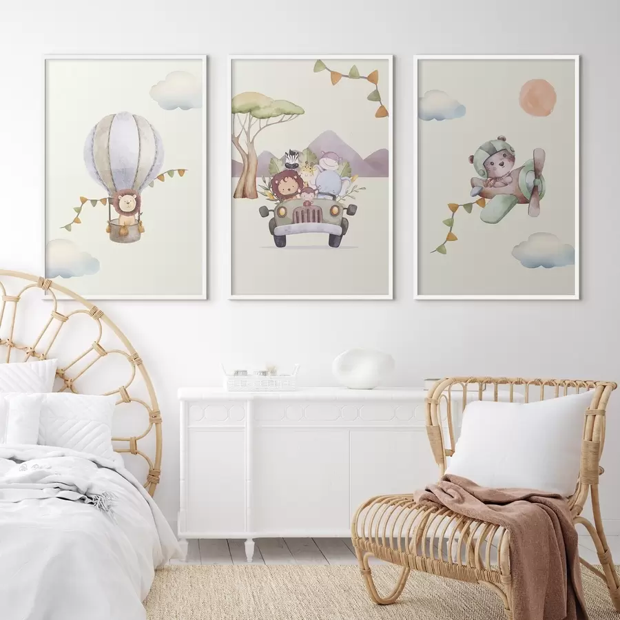 fototapet Aventuri prin ceruri și drumuri de vis d00295