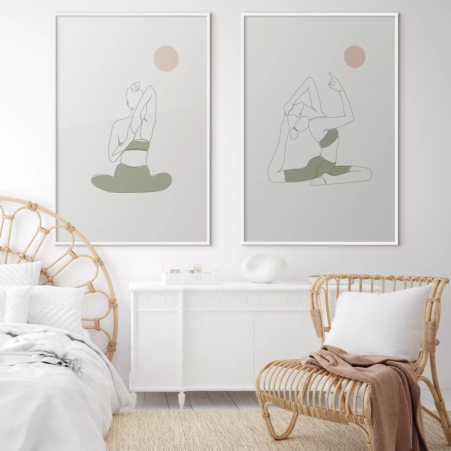 fototapet Mișcări conștiente în posturi pașnice d00300