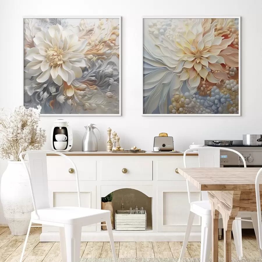 fototapet Flori abstracte volumetrice d00379