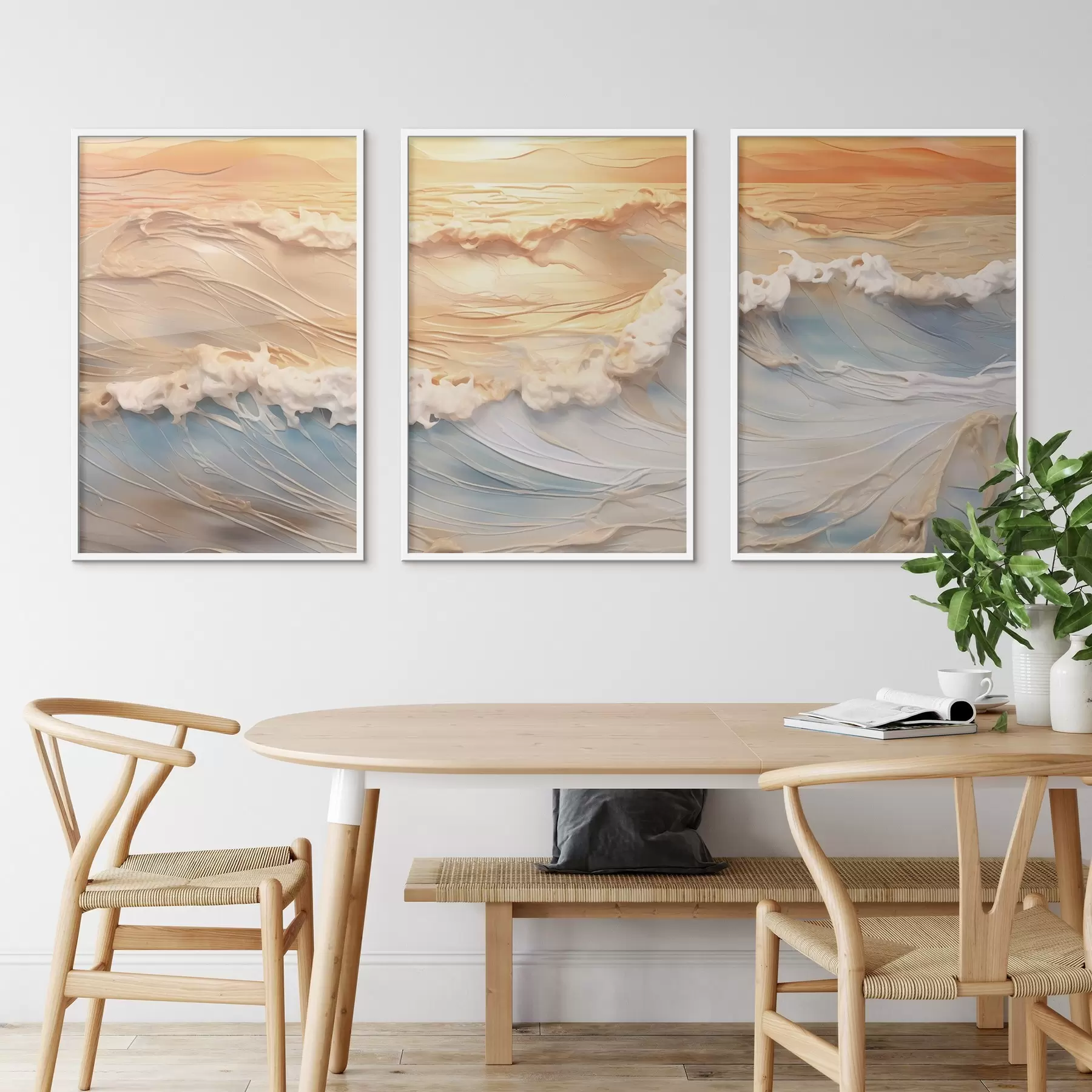 fototapet Valuri colorate ale mării d00437