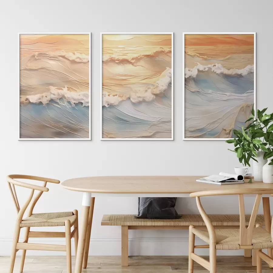 fototapet Valuri colorate ale mării d00437