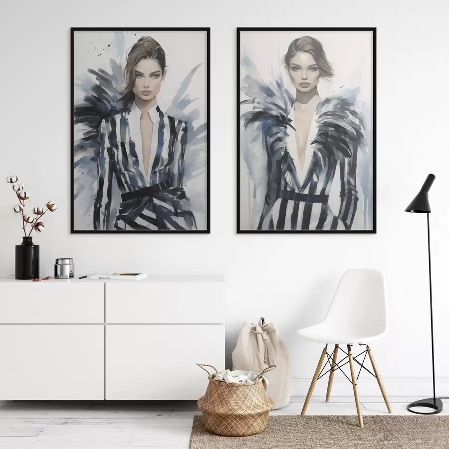 fototapet Modele de fete stilate d00439