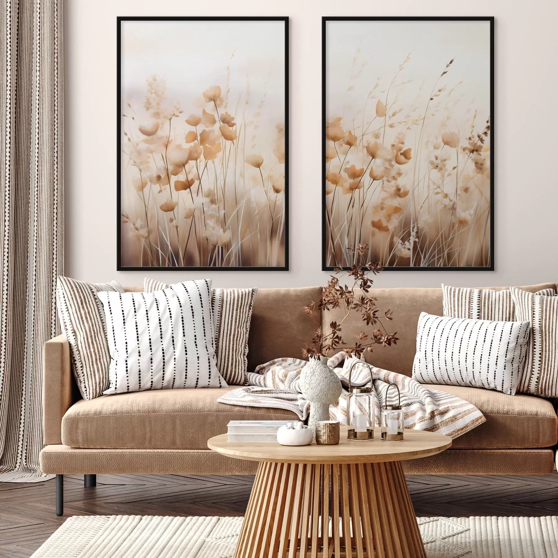 fototapet Flori sălbatice abstracte d00481