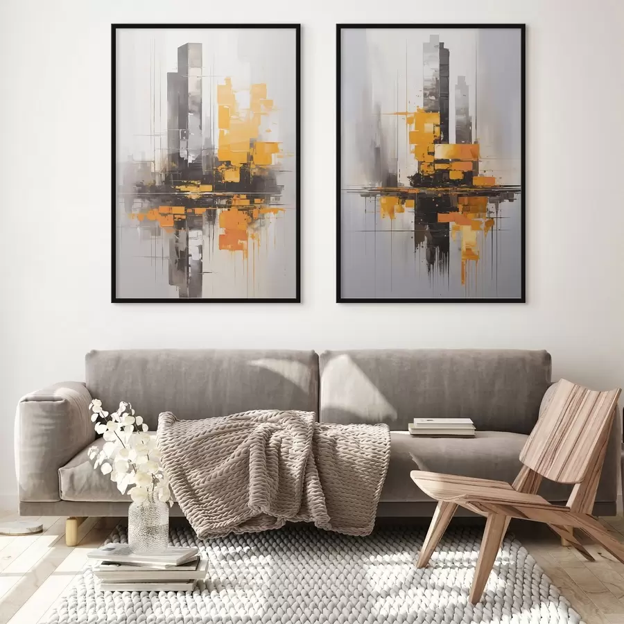 fototapet Zgârie-nori abstracți d00515