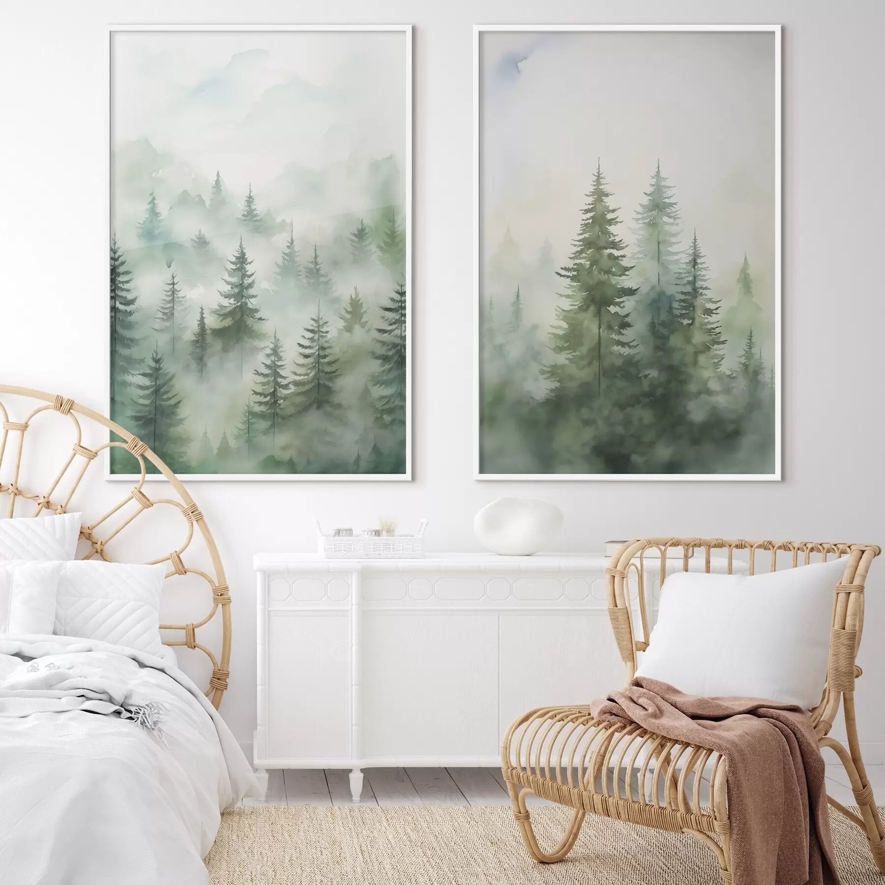 fototapet Pădure în ceață d00534