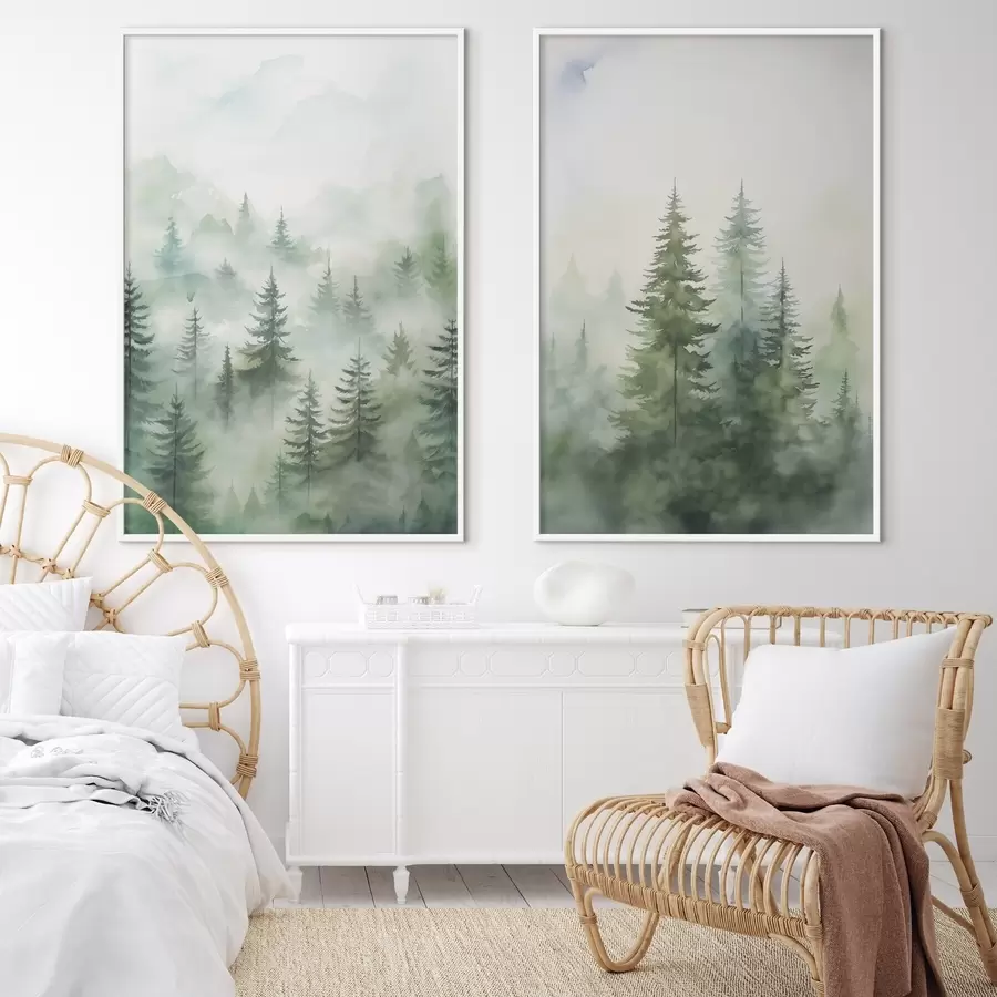 fototapet Pădure în ceață d00534